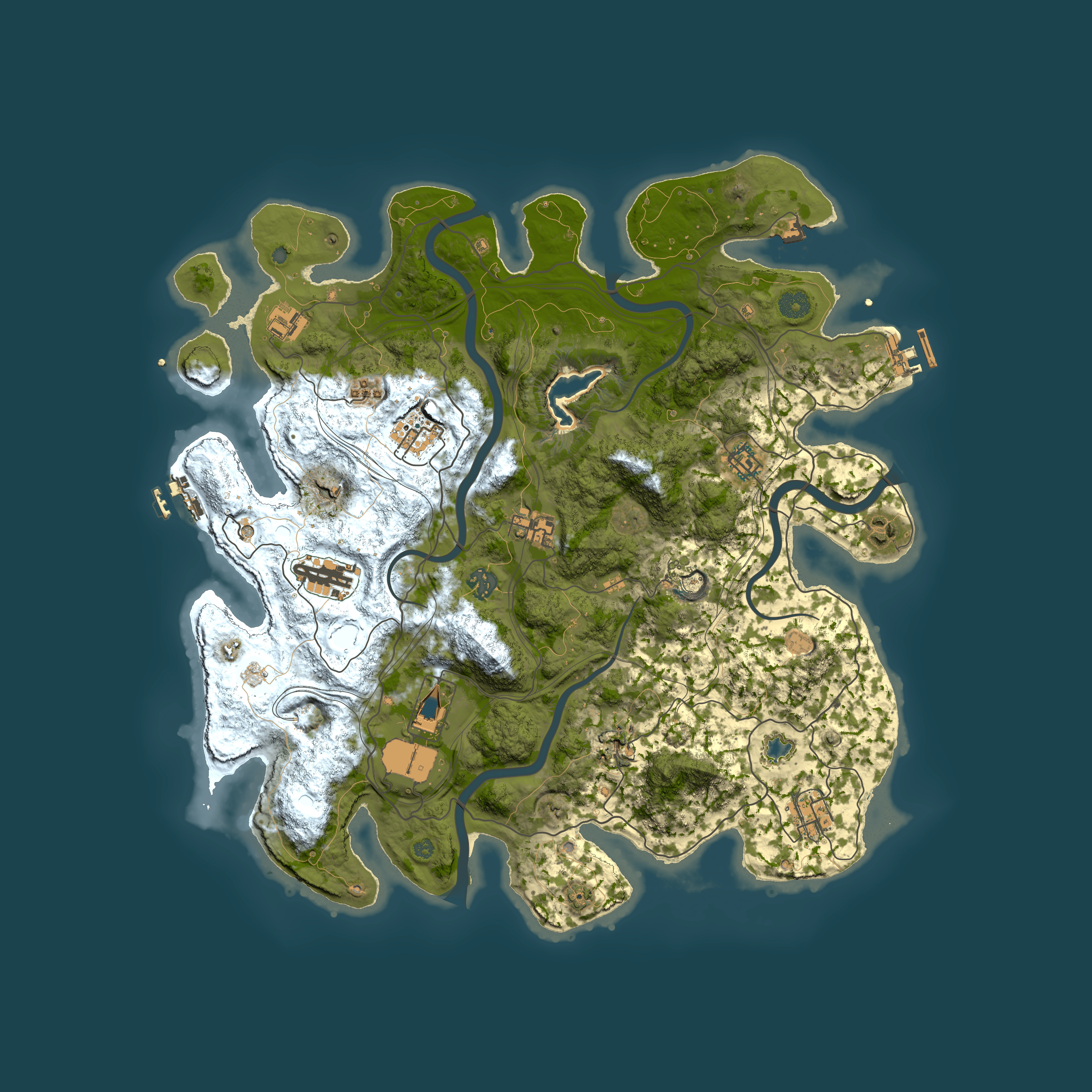 Full top-down render of Rust map seed 1144416833, 4250x4250m