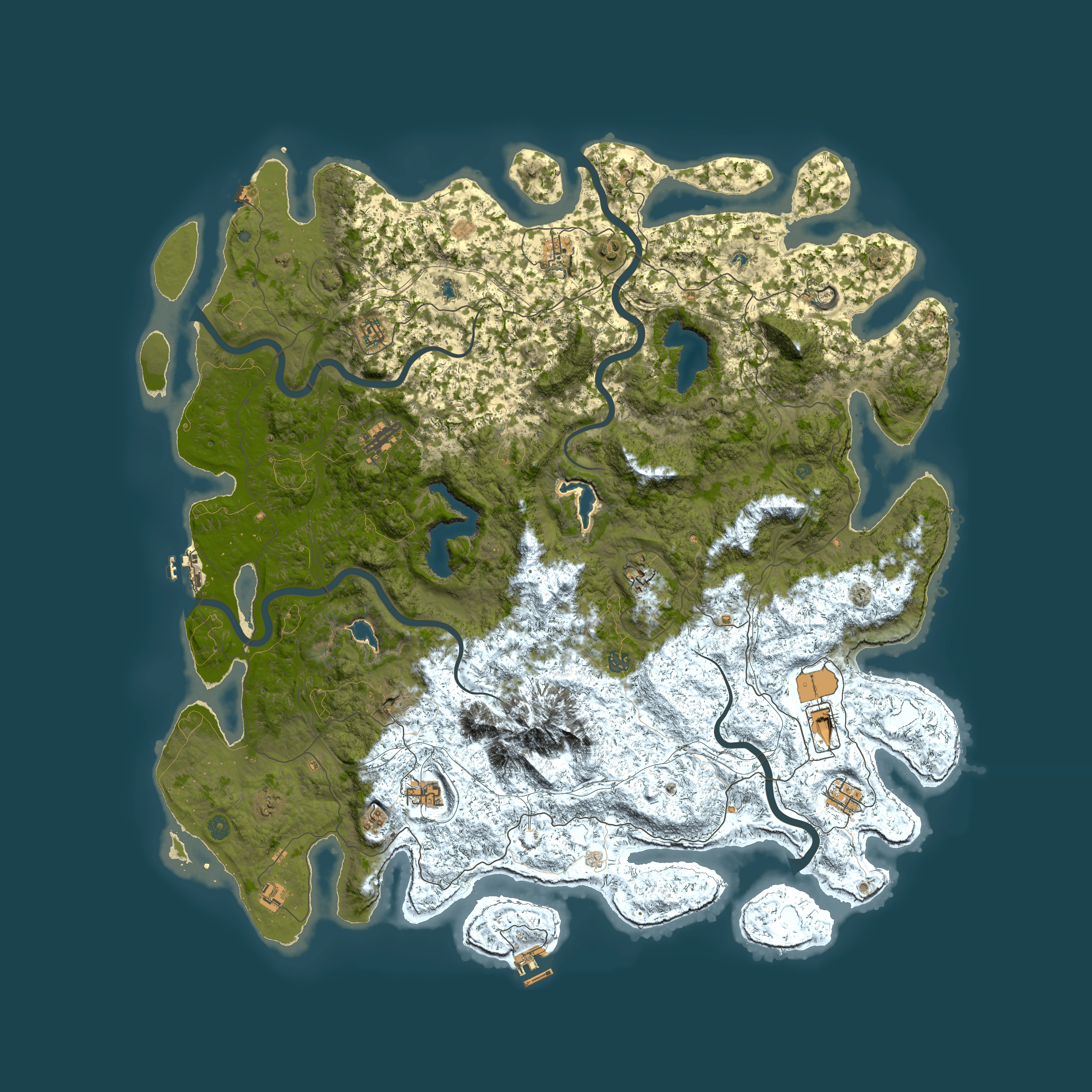 Full top-down render of Rust map seed 429796994, 5800x5800m