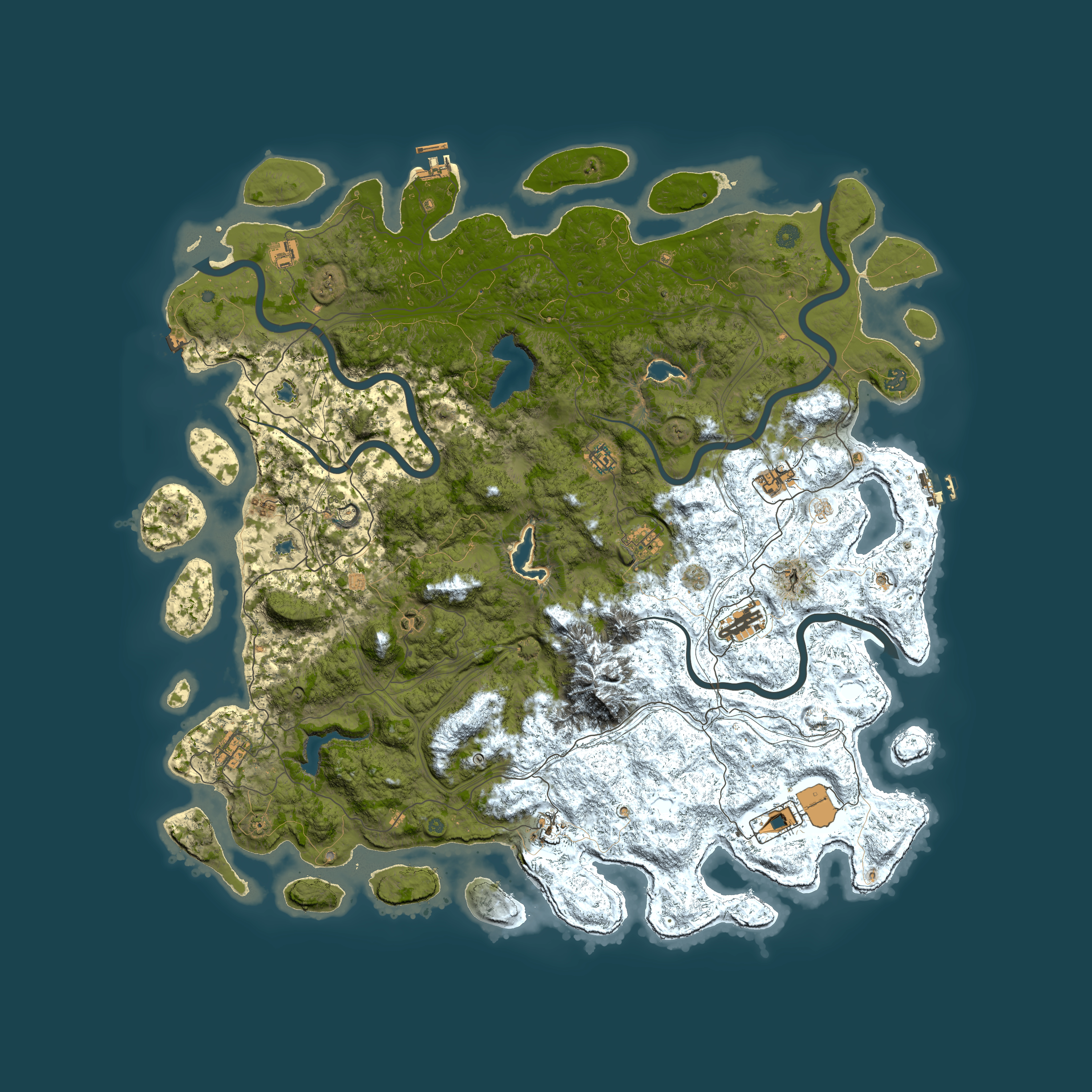 Full top-down render of Rust map seed 2111497848, 5500x5500m