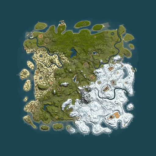 Rust map seed 2111497848, 5500x5500m top-down preview