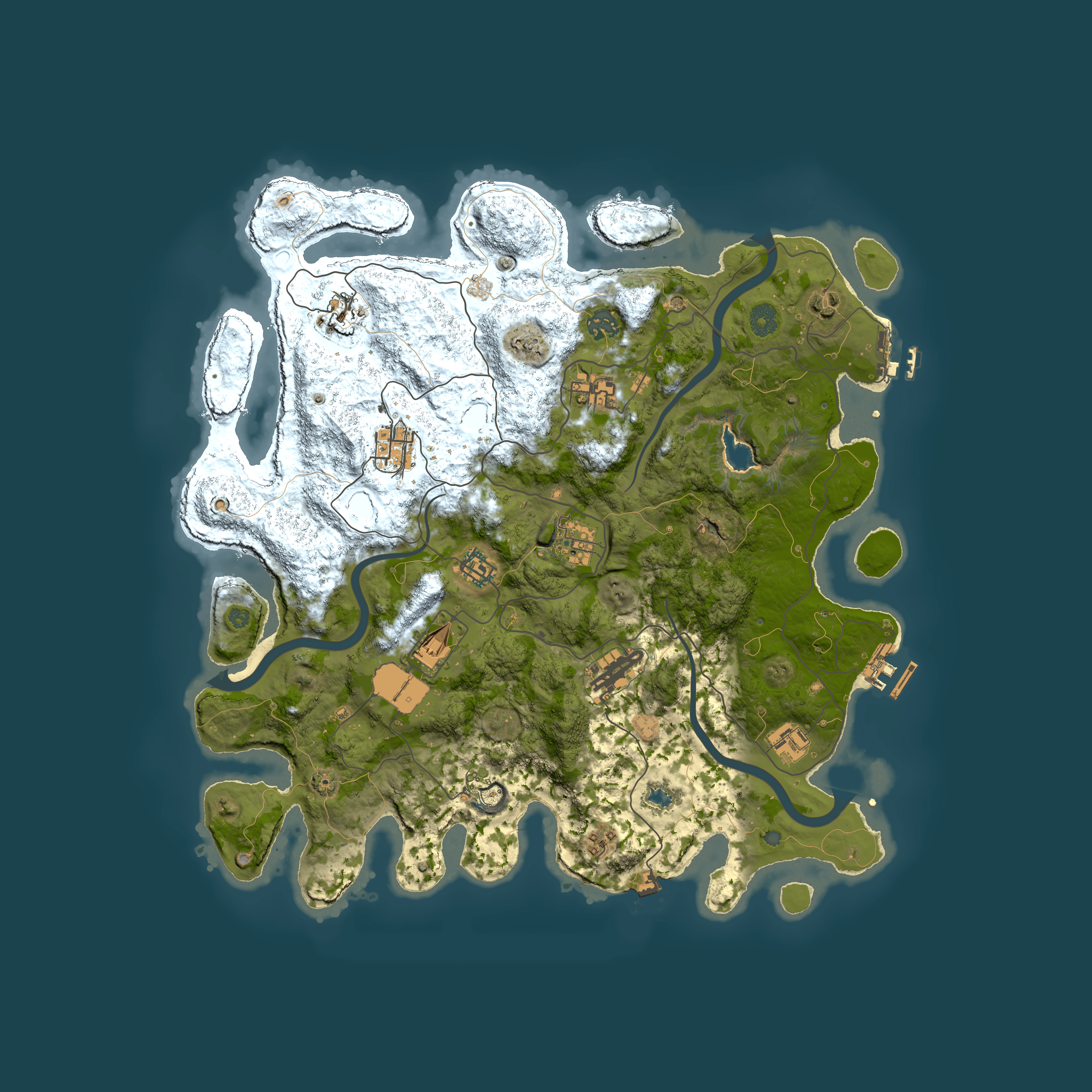 Full top-down render of Rust map seed 225554812, 4150x4150m