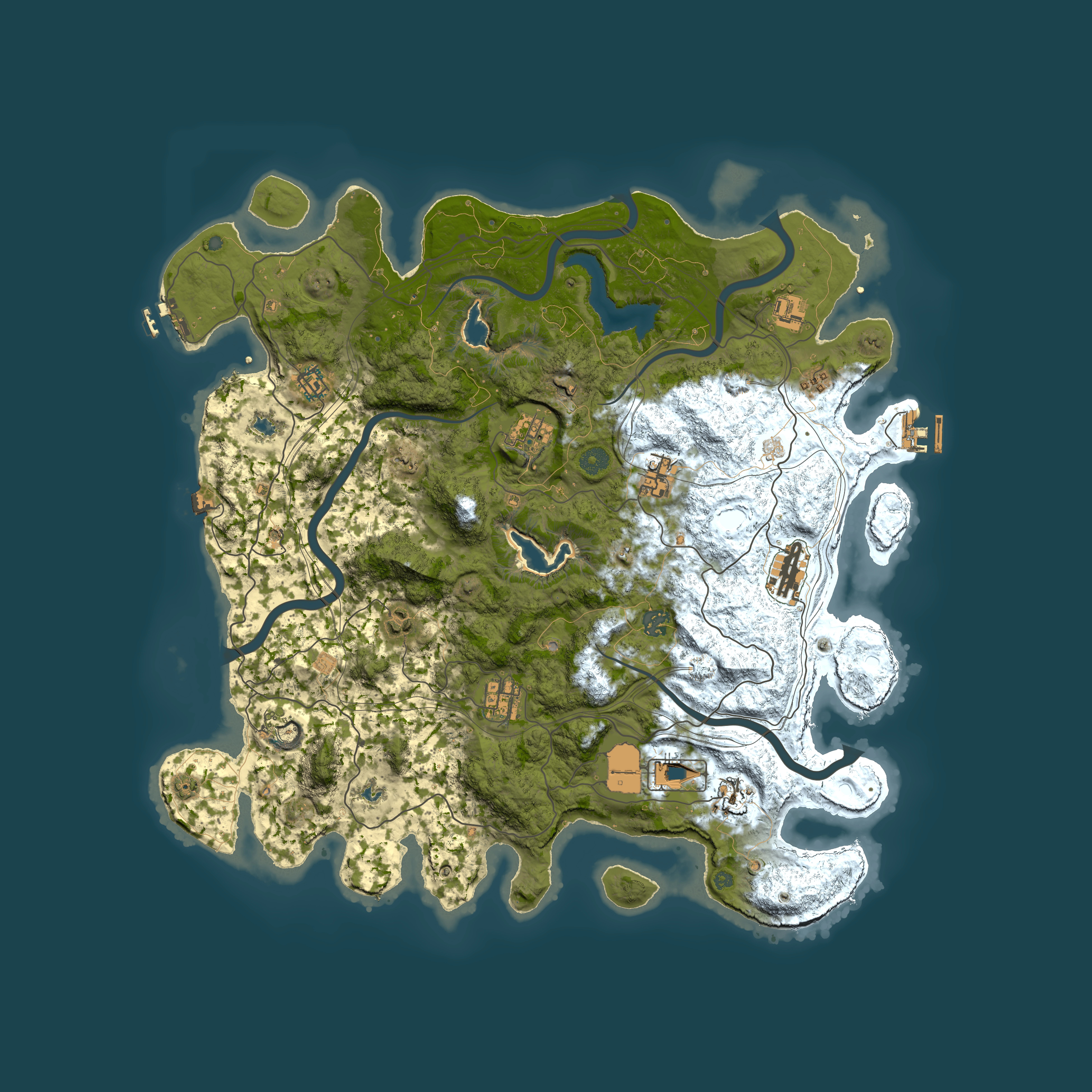 Full top-down render of Rust map seed 538760511, 4550x4550m