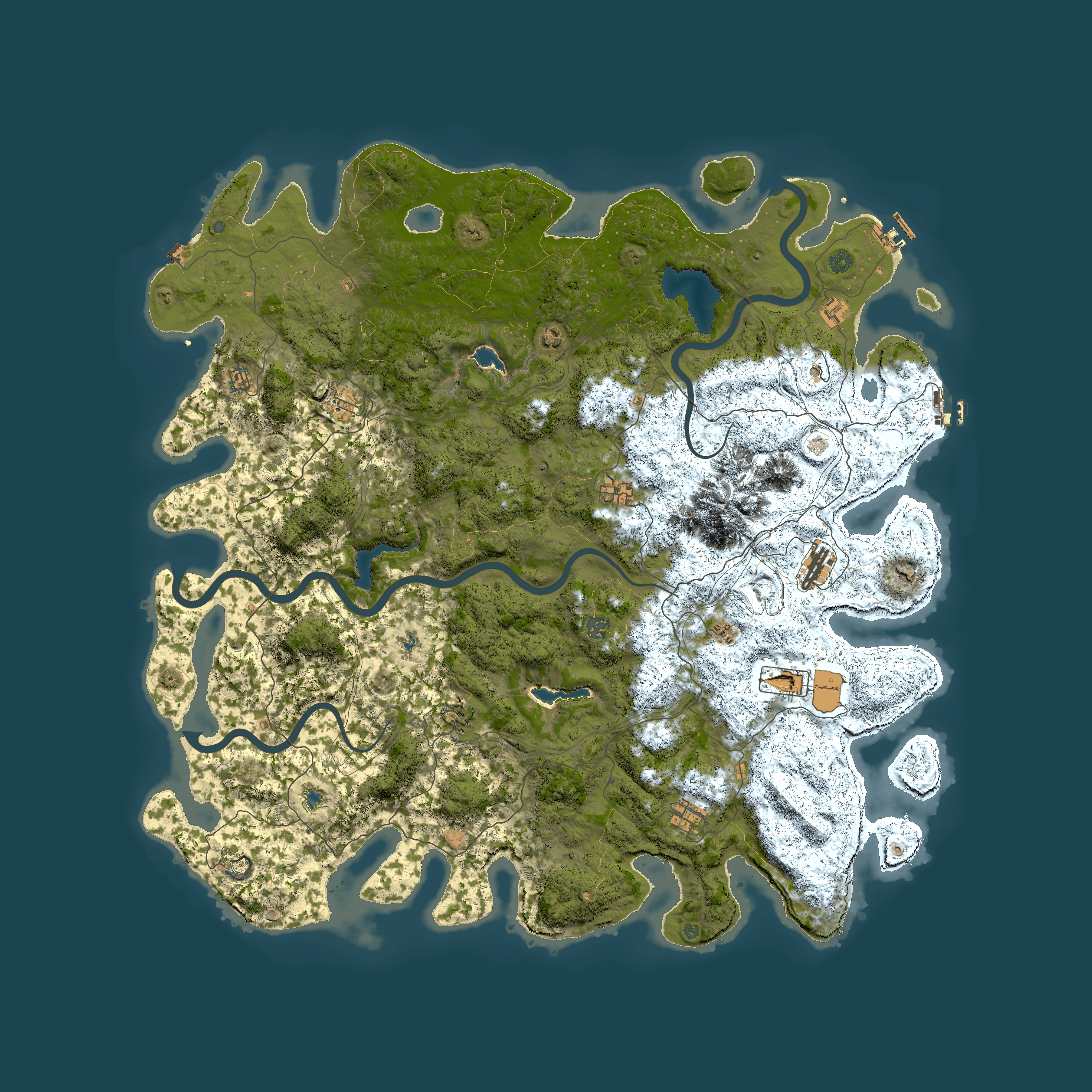 Full top-down render of Rust map seed 713800011, 5700x5700m