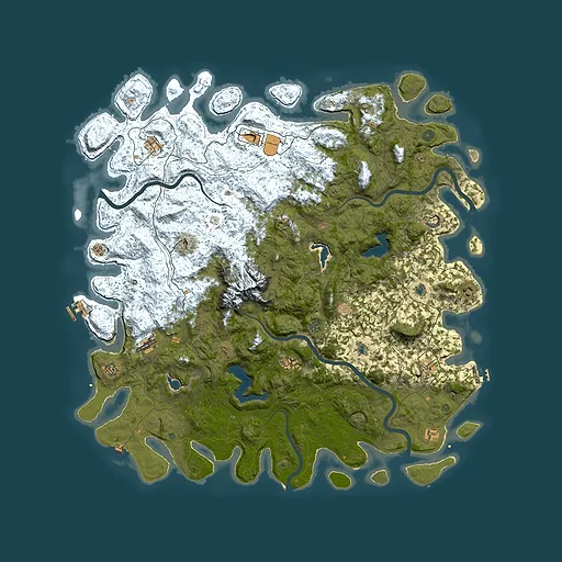 Rust map seed 1113396750, 5800x5800m top-down preview