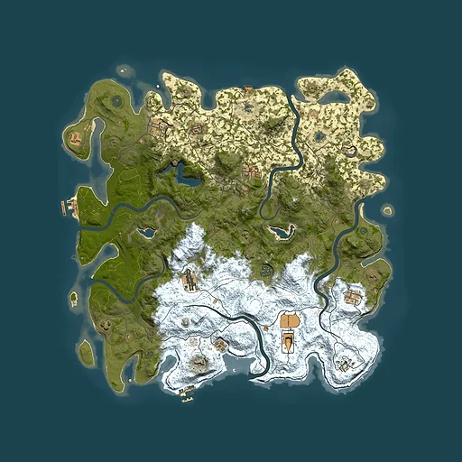 Rust map seed 667947024, 4950x4950m top-down preview