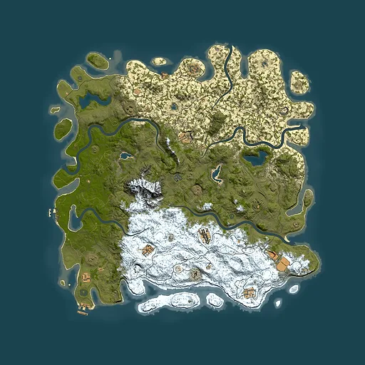 Rust map seed 1134933850, 5600x5600m top-down preview