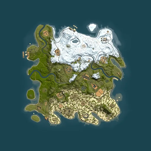 Rust map seed 805371841, 3800x3800m top-down preview
