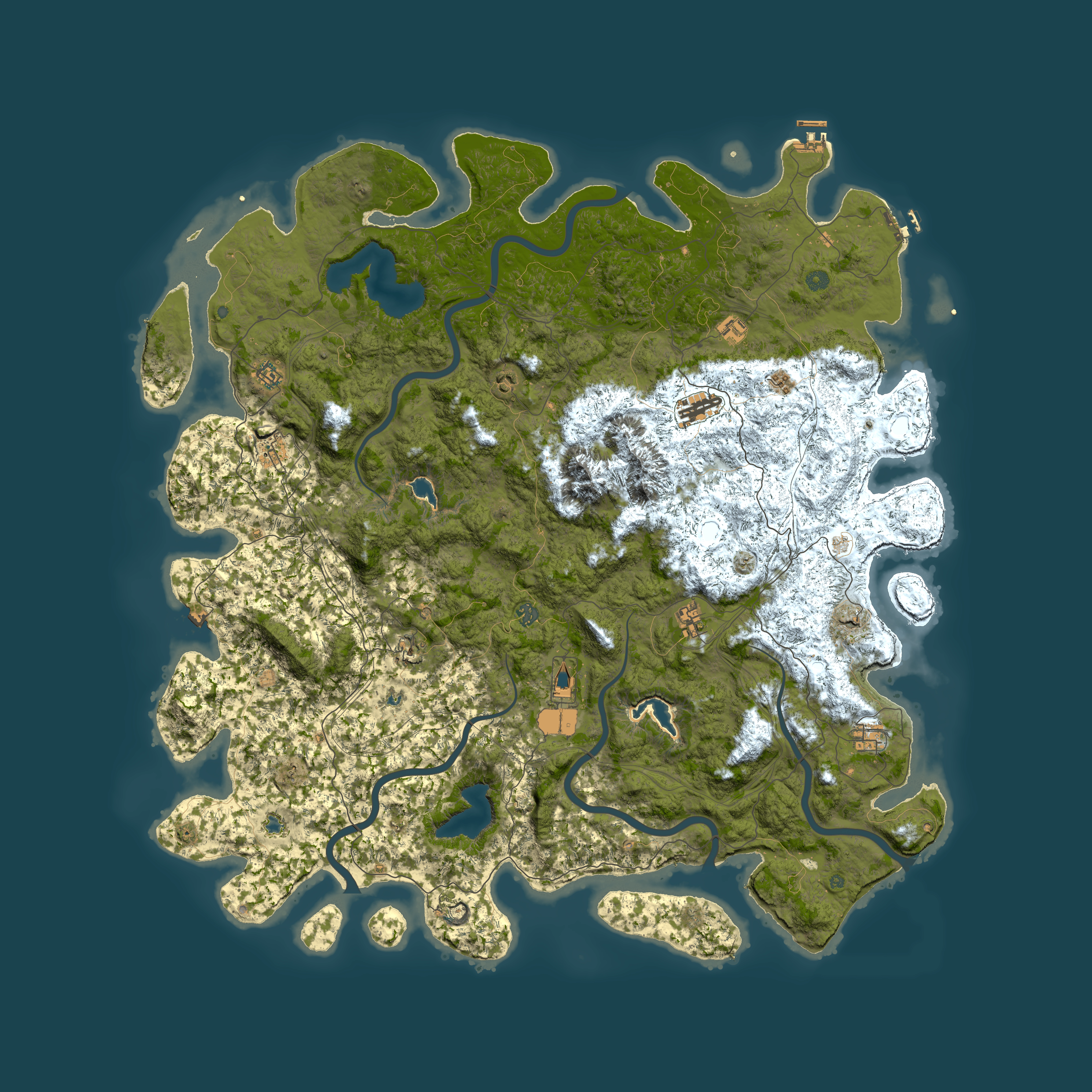 Full top-down render of Rust map seed 733129208, 5950x5950m