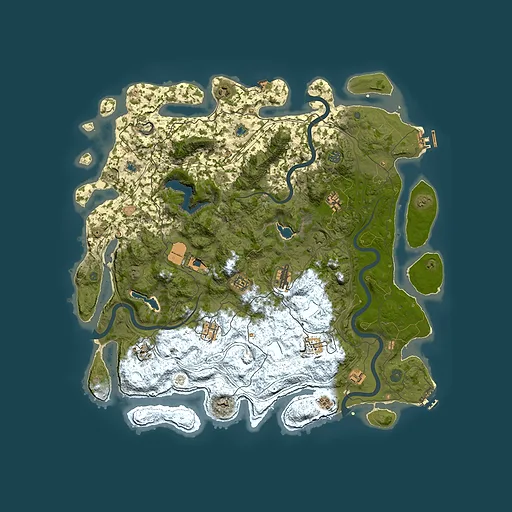 Rust map seed 1544219074, 4850x4850m top-down preview