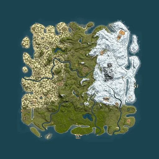 Rust map seed 1180392446, 5950x5950m top-down preview