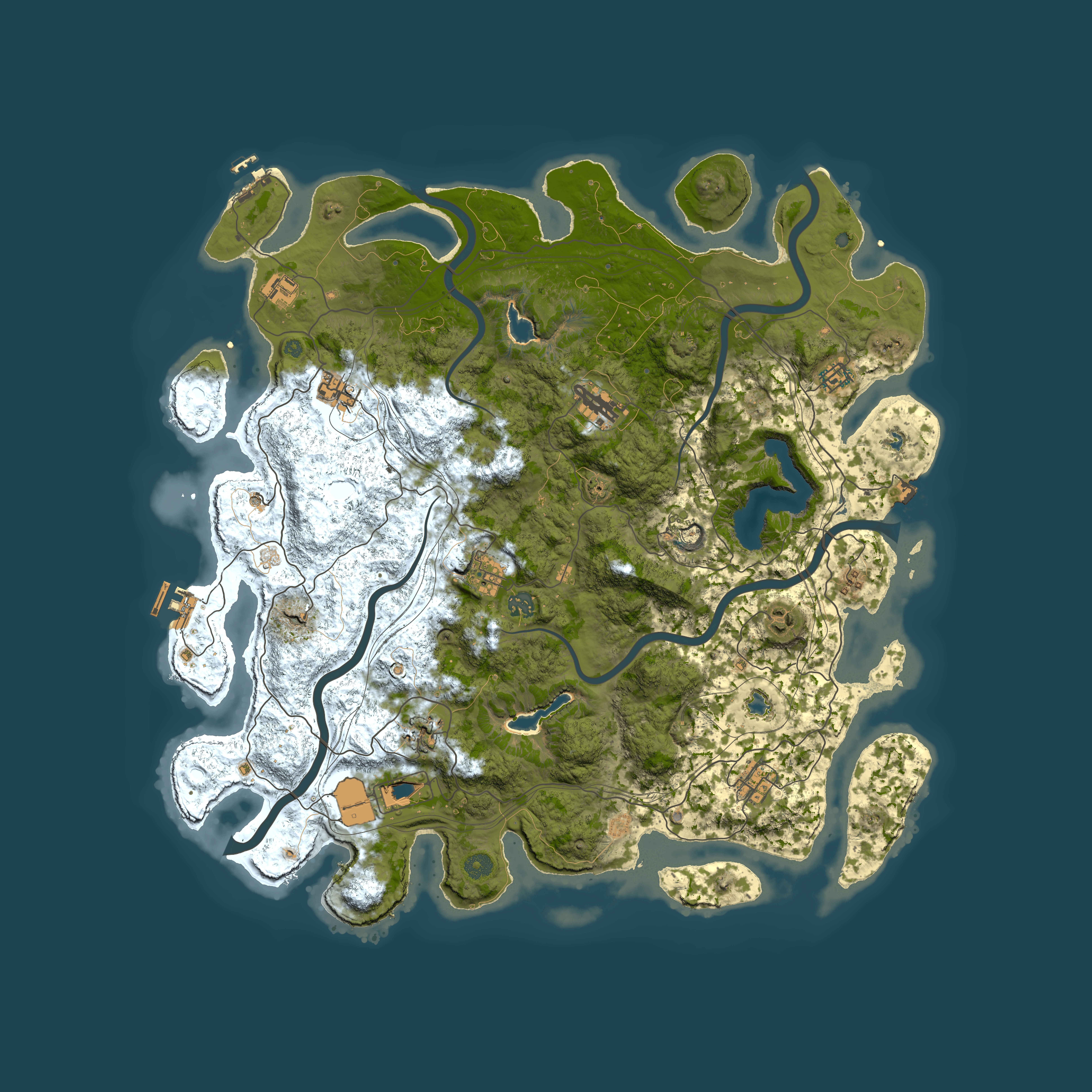 Full top-down render of Rust map seed 1236870431, 4800x4800m