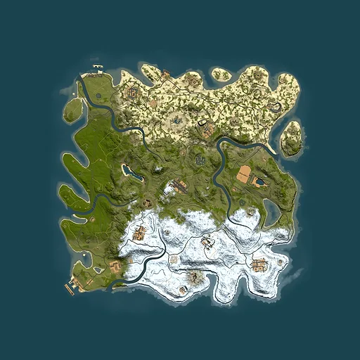 Rust map seed 186893572, 4300x4300m top-down preview