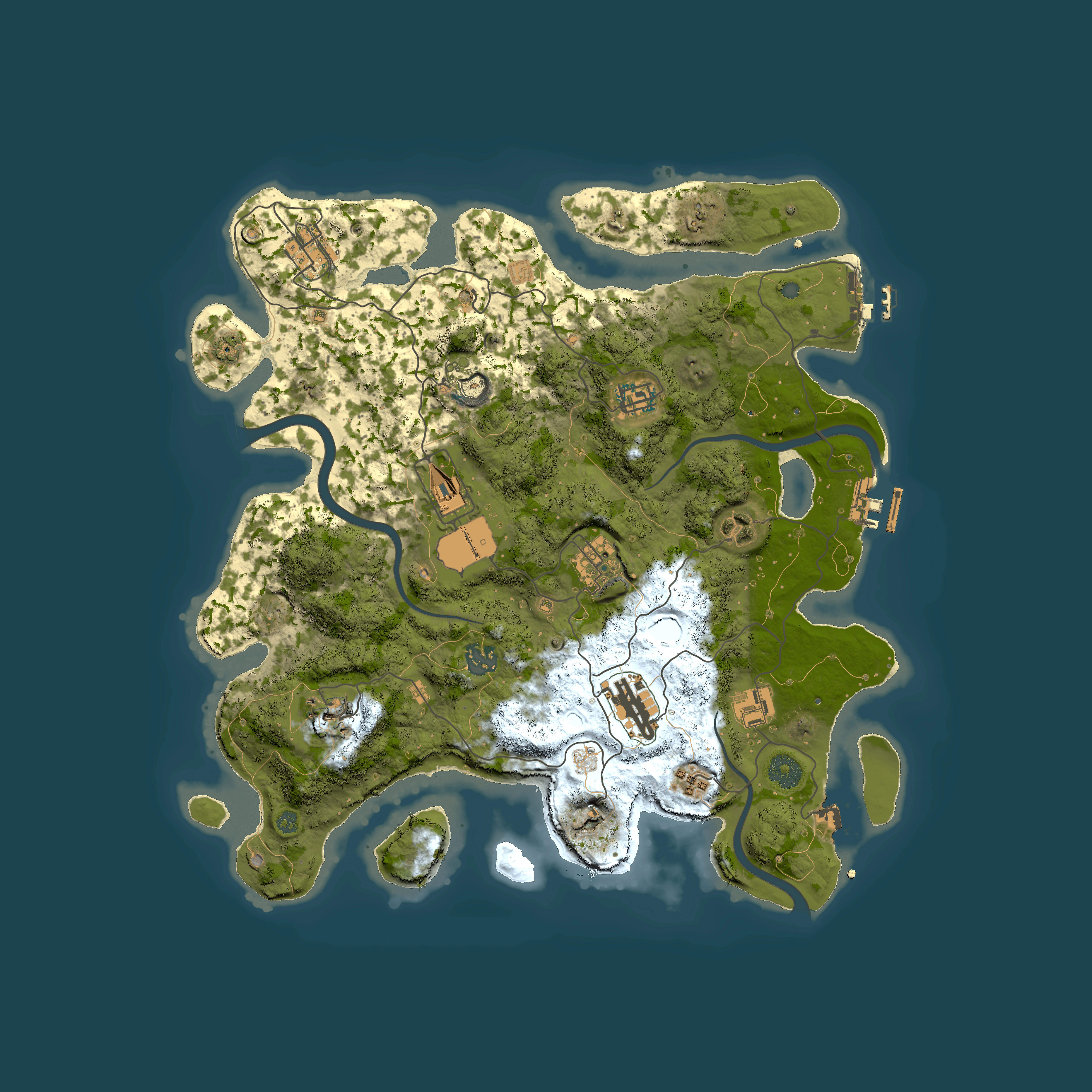 Full top-down render of Rust map seed 325553578, 3800x3800m