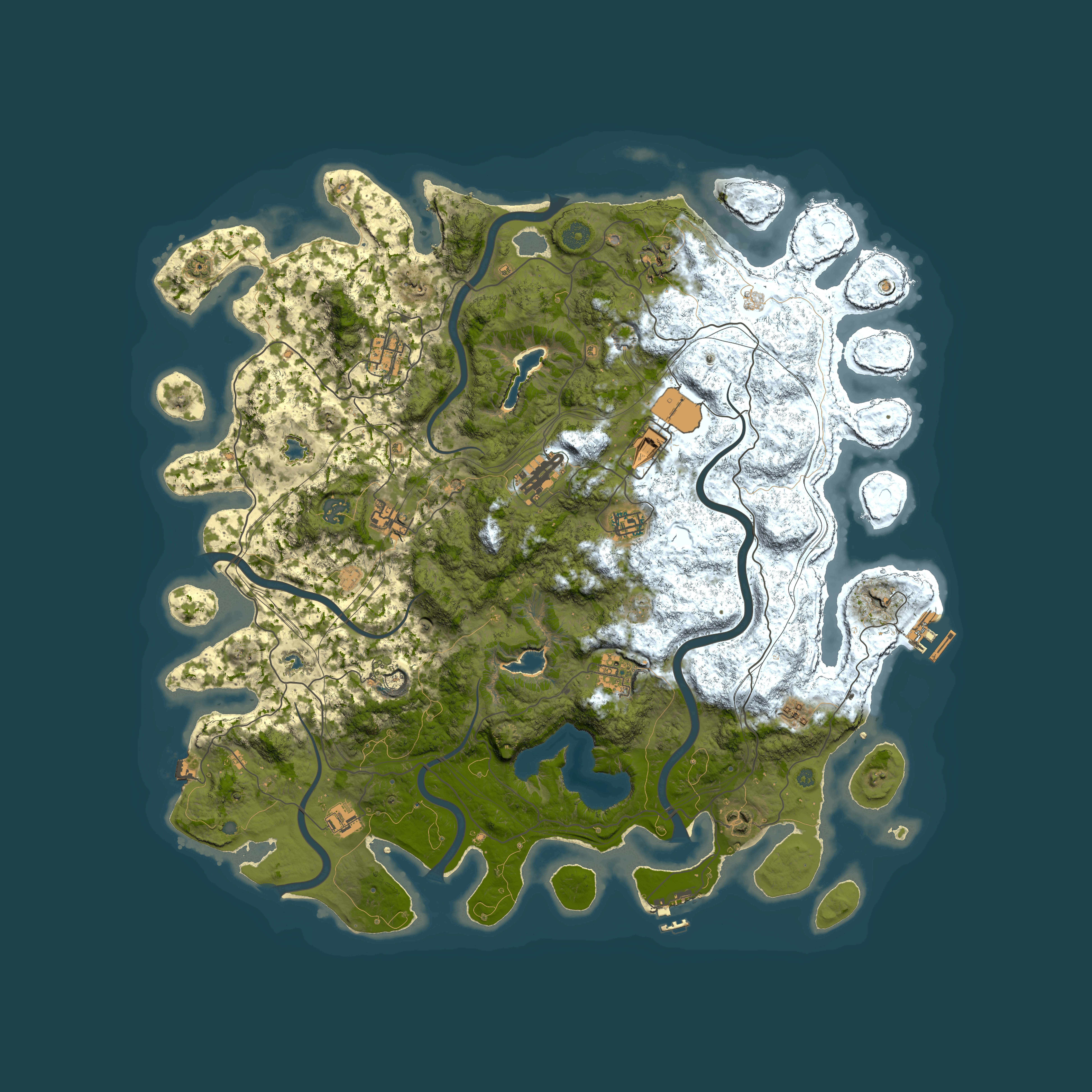 Full top-down render of Rust map seed 315459001, 4750x4750m