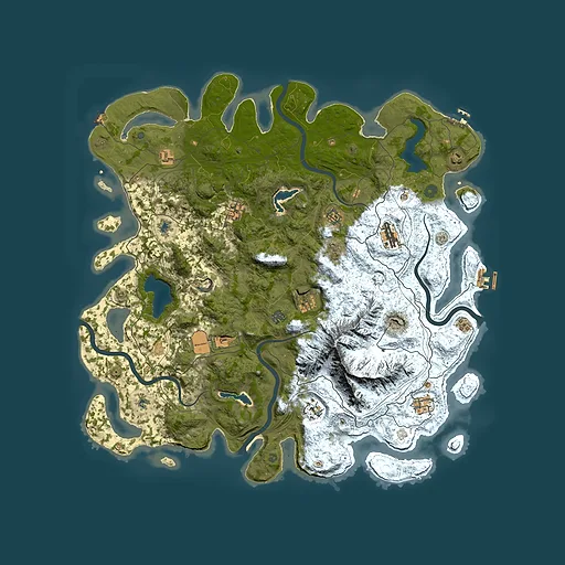 Rust map seed 1532554732, 5050x5050m top-down preview