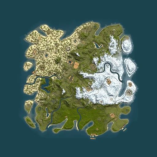 Rust map seed 2139948127, 4900x4900m top-down preview