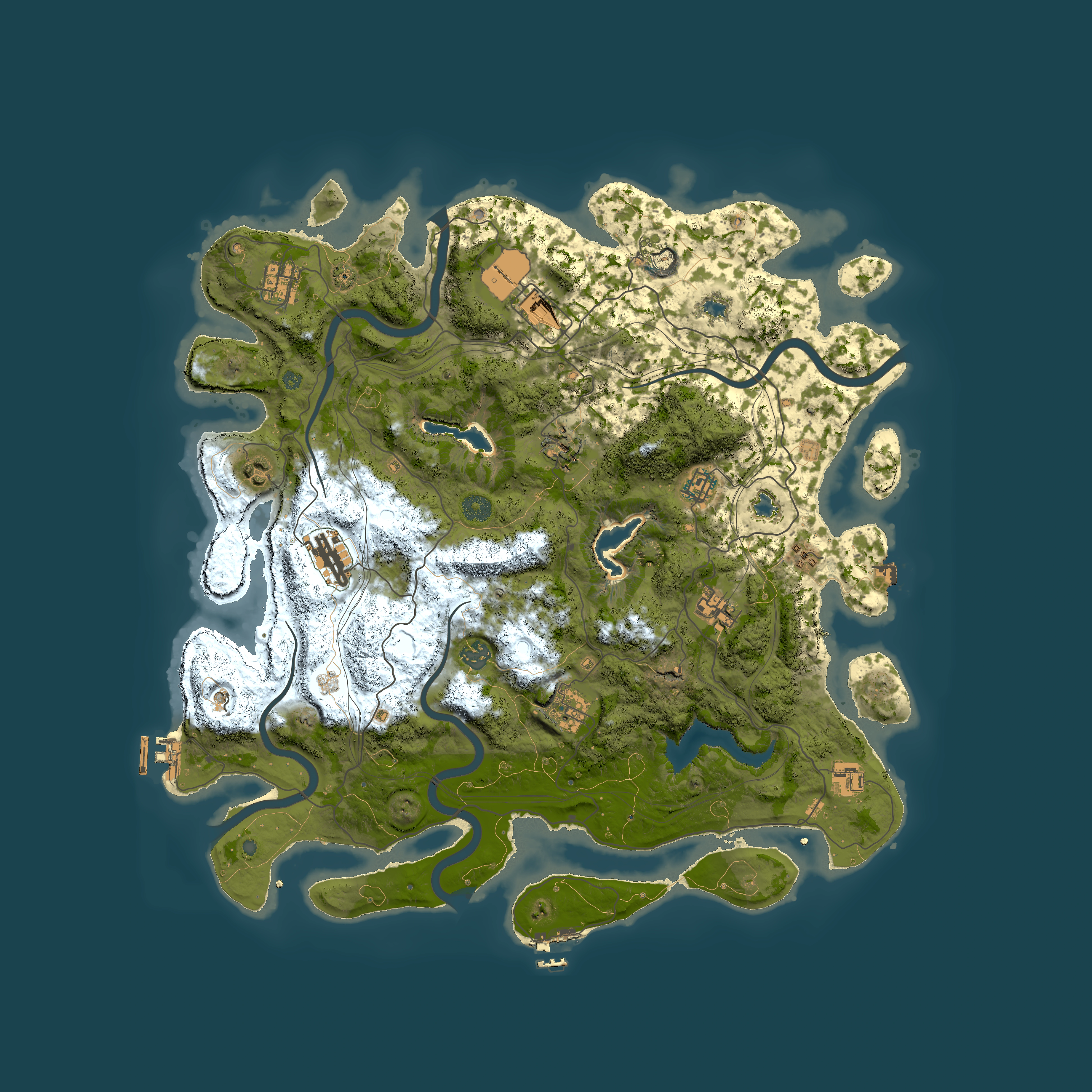 Full top-down render of Rust map seed 1508198295, 4500x4500m