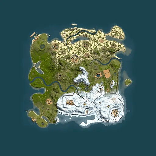 Rust map seed 1726491047, 3600x3600m top-down preview