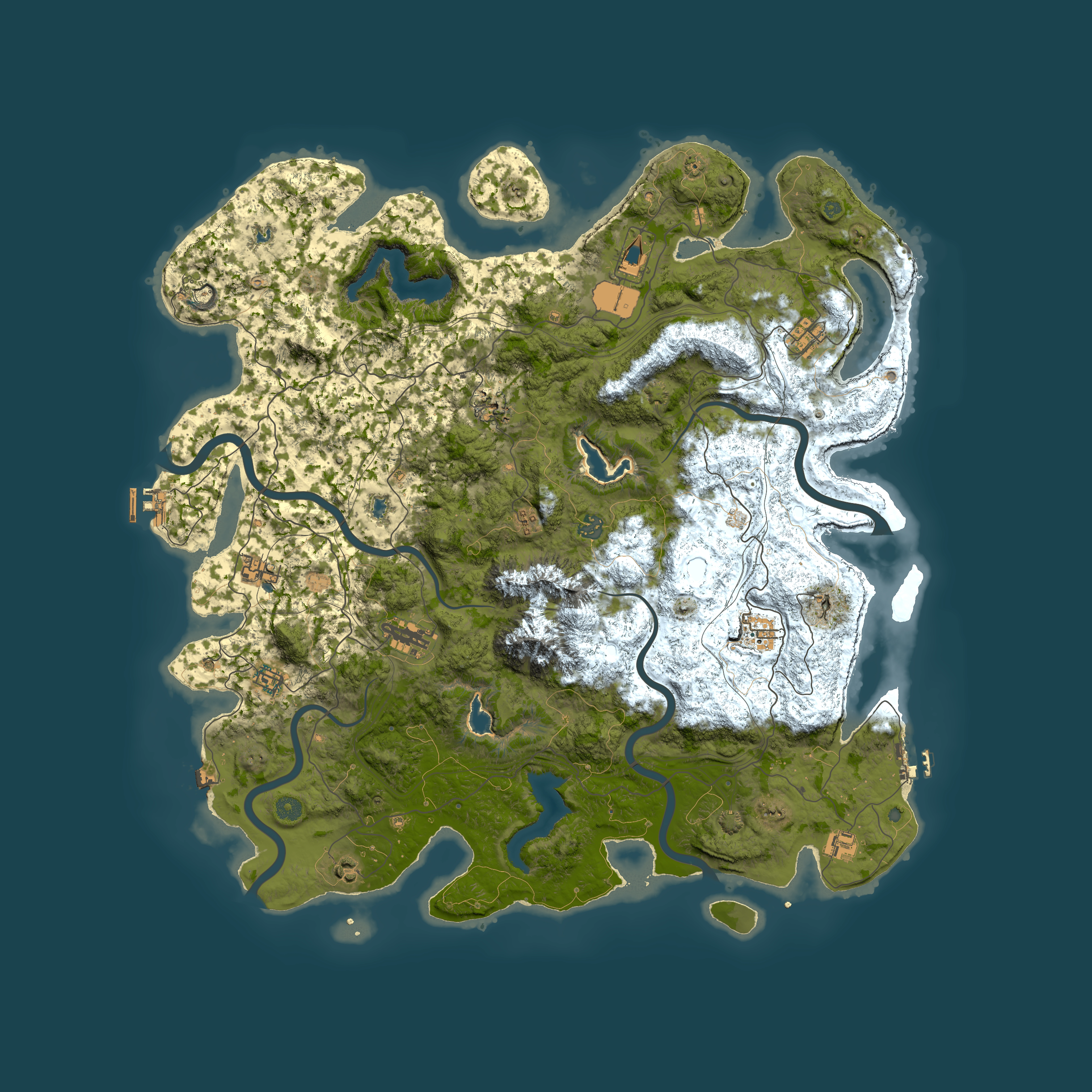Full top-down render of Rust map seed 648343886, 5100x5100m