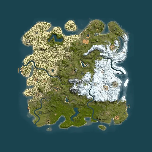 Rust map seed 648343886, 5100x5100m top-down preview