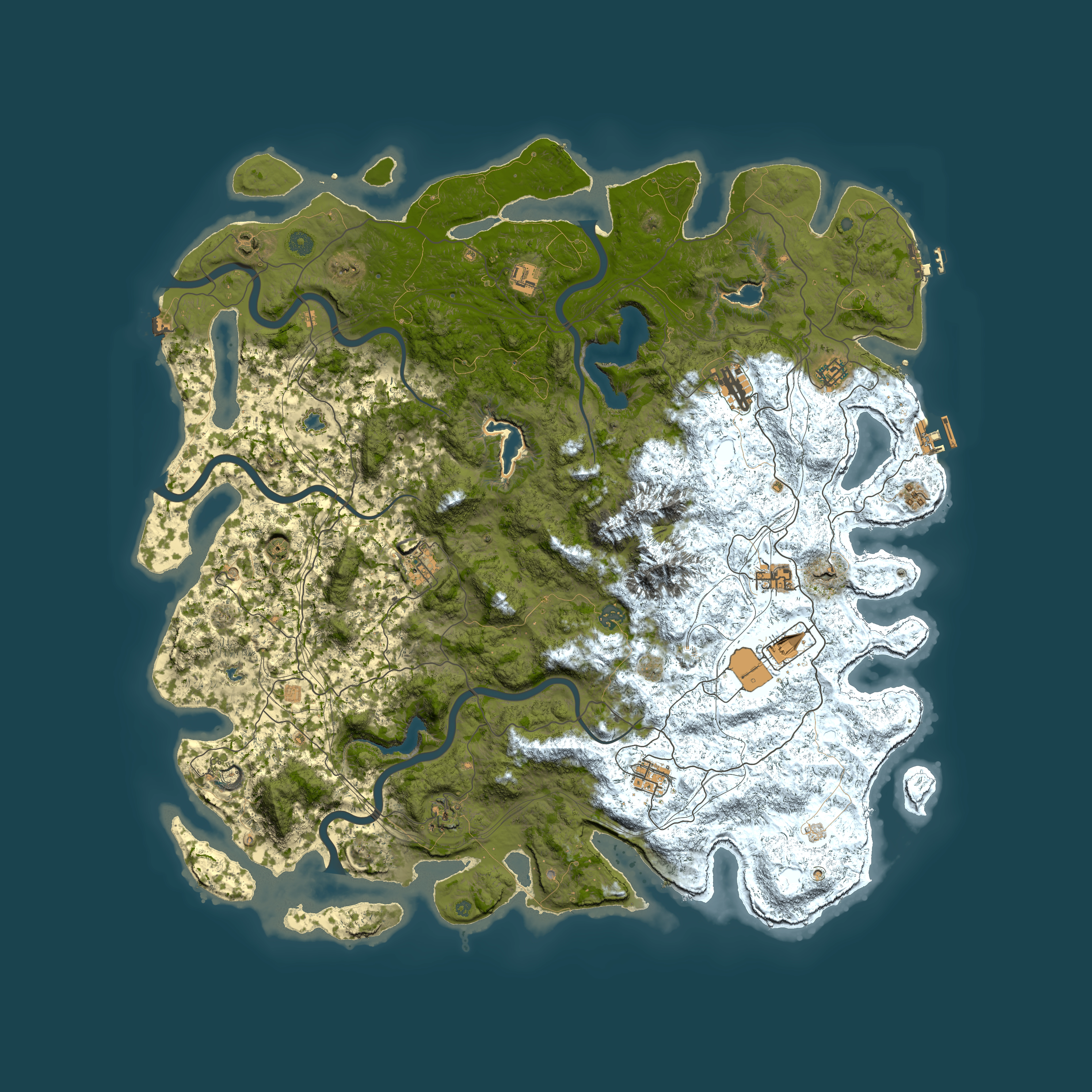 Full top-down render of Rust map seed 54041440, 5400x5400m