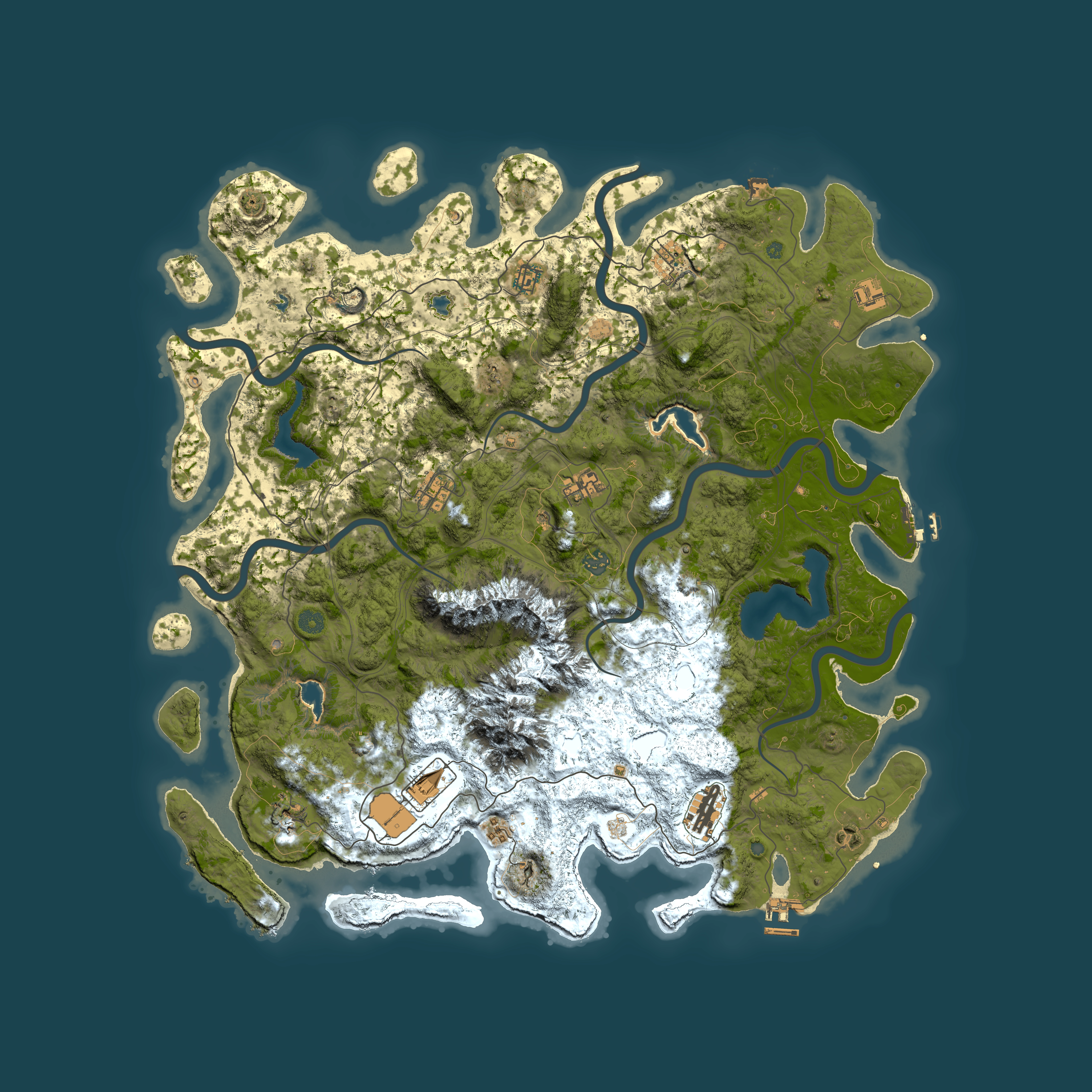 Full top-down render of Rust map seed 226765366, 5100x5100m