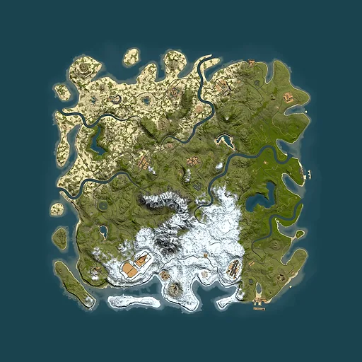 Rust map seed 226765366, 5100x5100m top-down preview