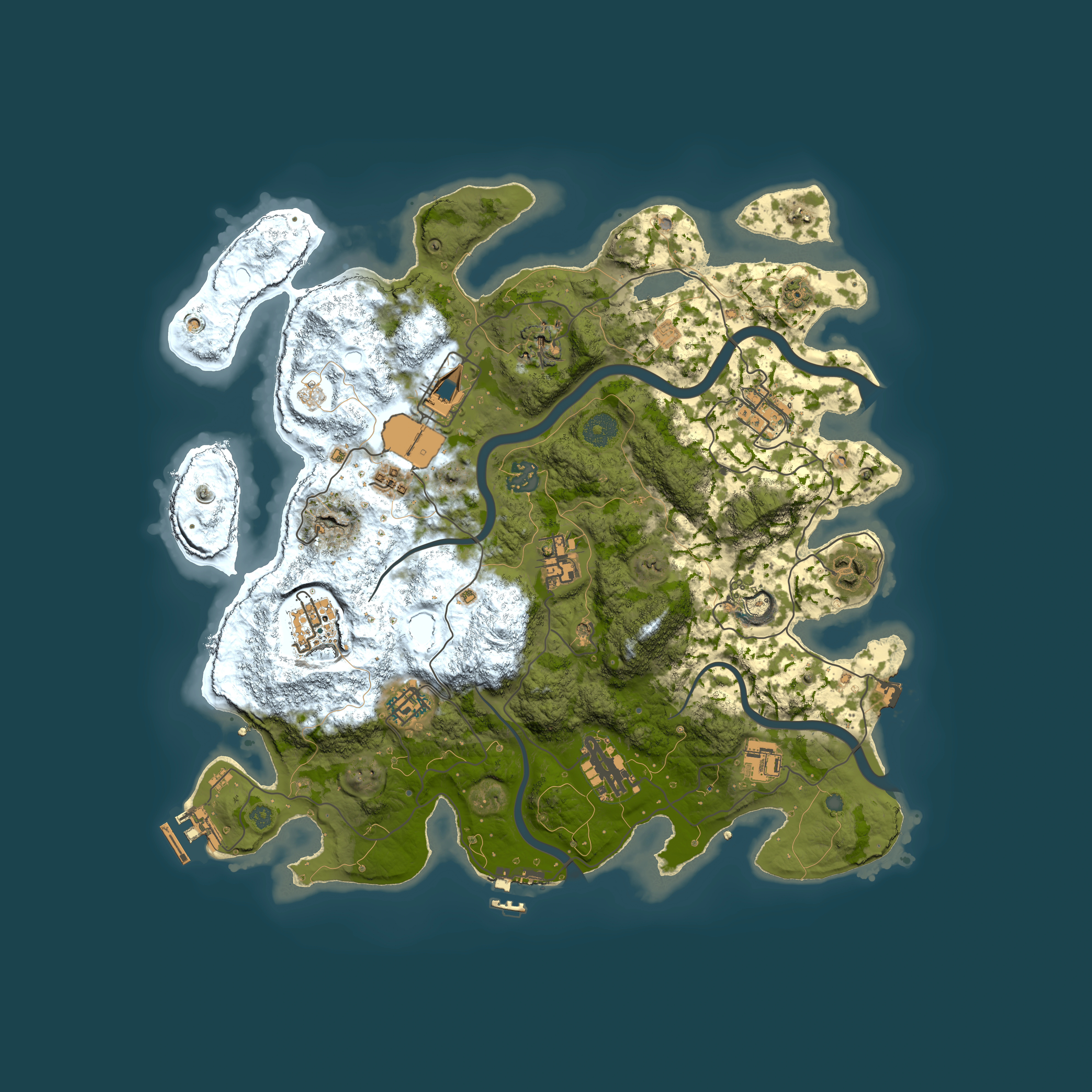 Full top-down render of Rust map seed 449384298, 3750x3750m