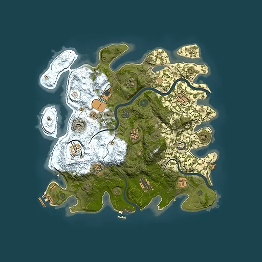 Rust map seed 449384298, 3750x3750m top-down preview