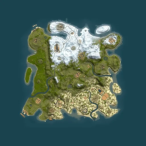 Rust map seed 1775740780, 3950x3950m top-down preview