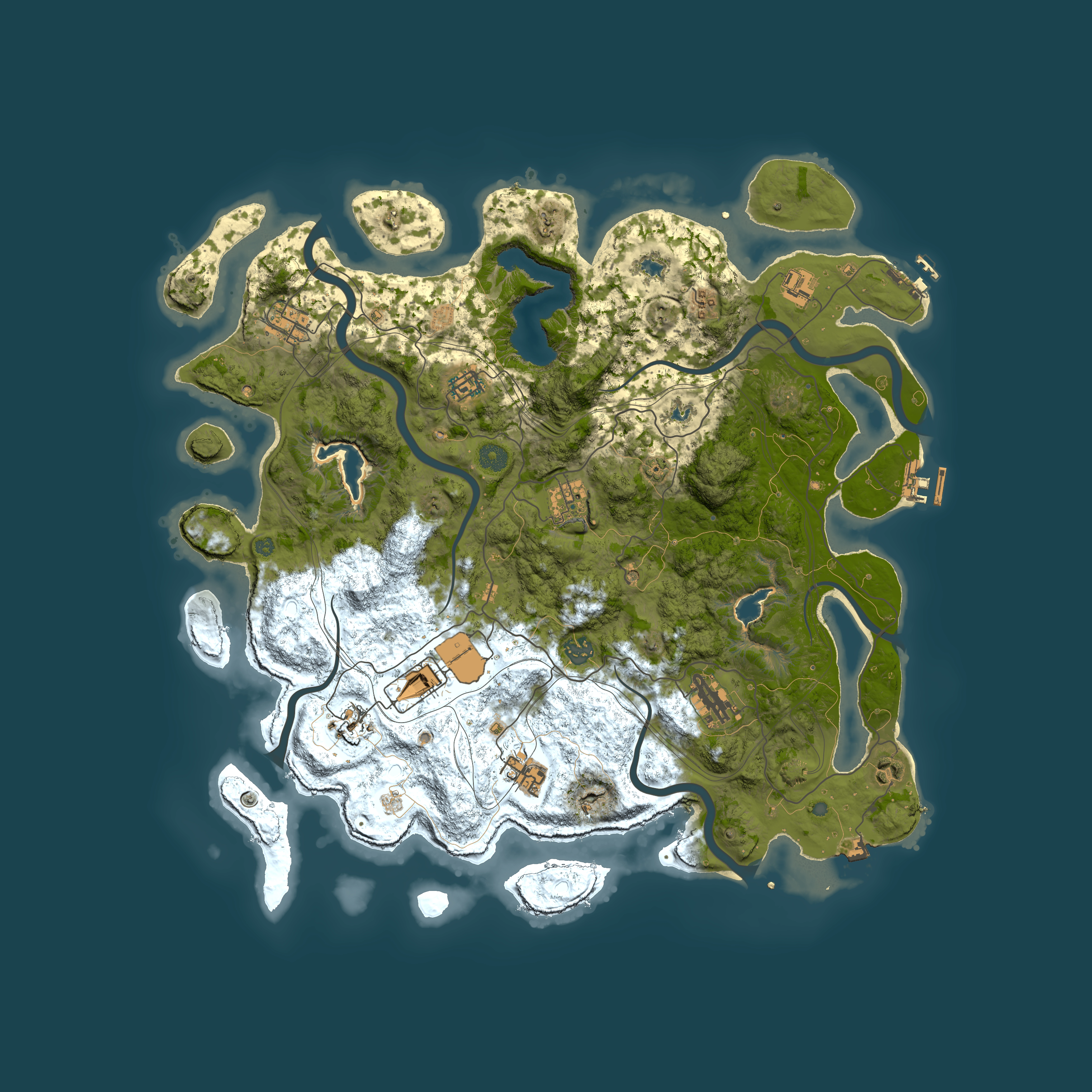 Full top-down render of Rust map seed 1472741869, 4500x4500m