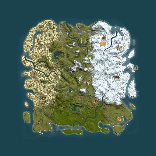 Rust map seed 1147900673, 5500x5500m top-down preview