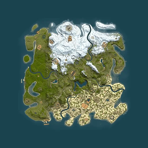 Rust map seed 86035646, 4650x4650m top-down preview
