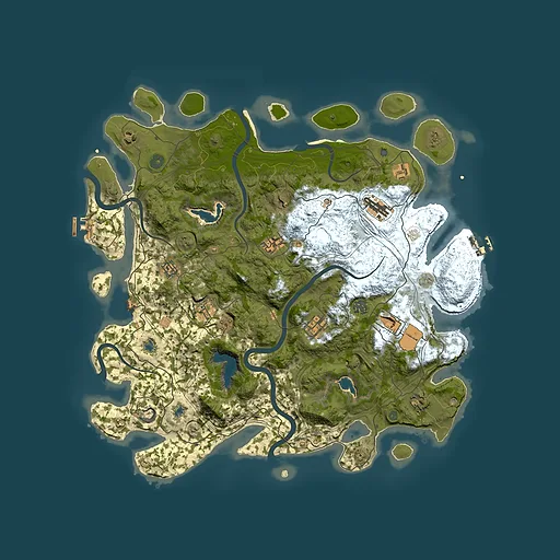 Rust map seed 1533025316, 4600x4600m top-down preview