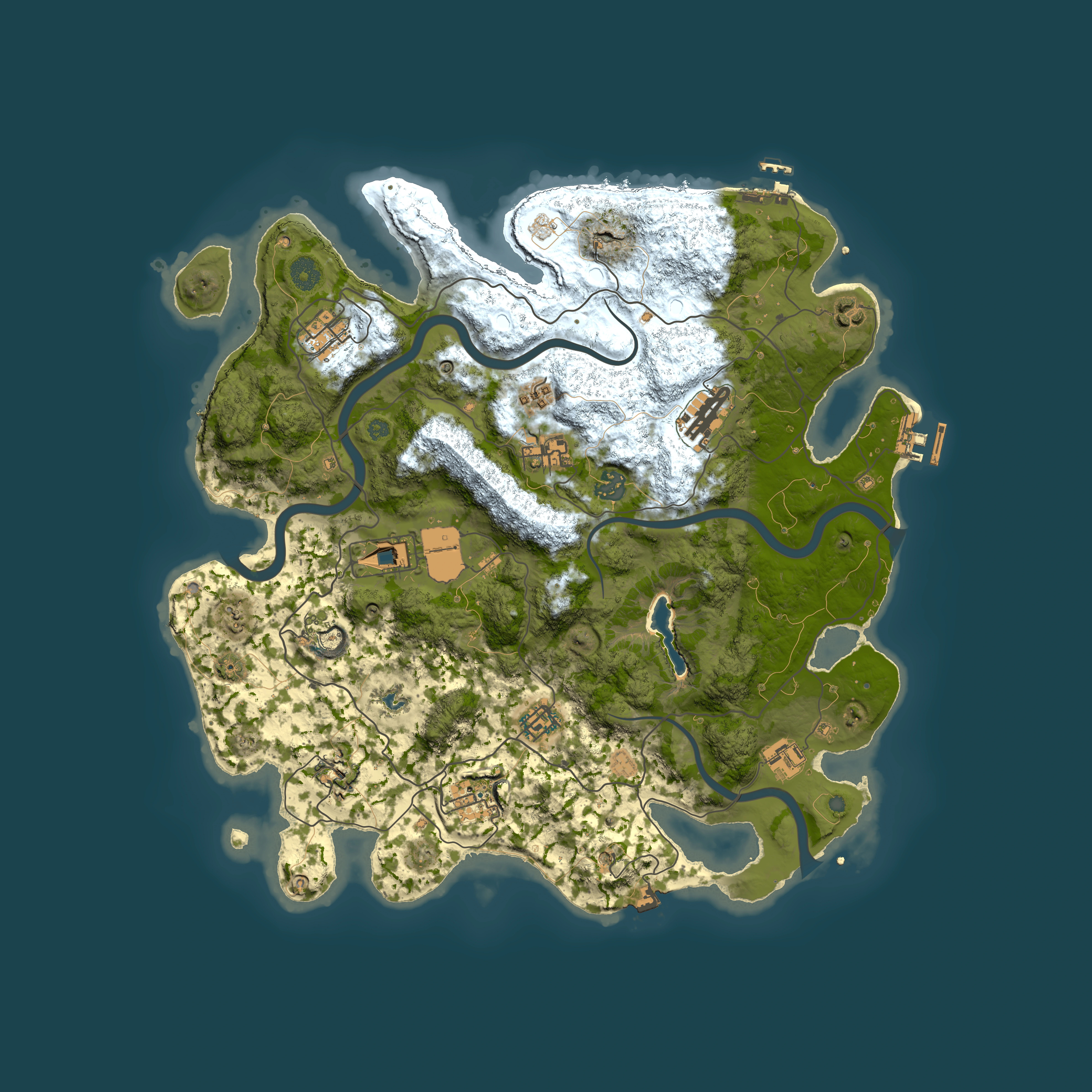 Full top-down render of Rust map seed 806479122, 4000x4000m