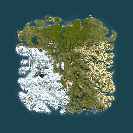 Rust map seed 899069682, 5750x5750m top-down preview