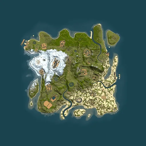 Rust map seed 1014782199, 3500x3500m top-down preview
