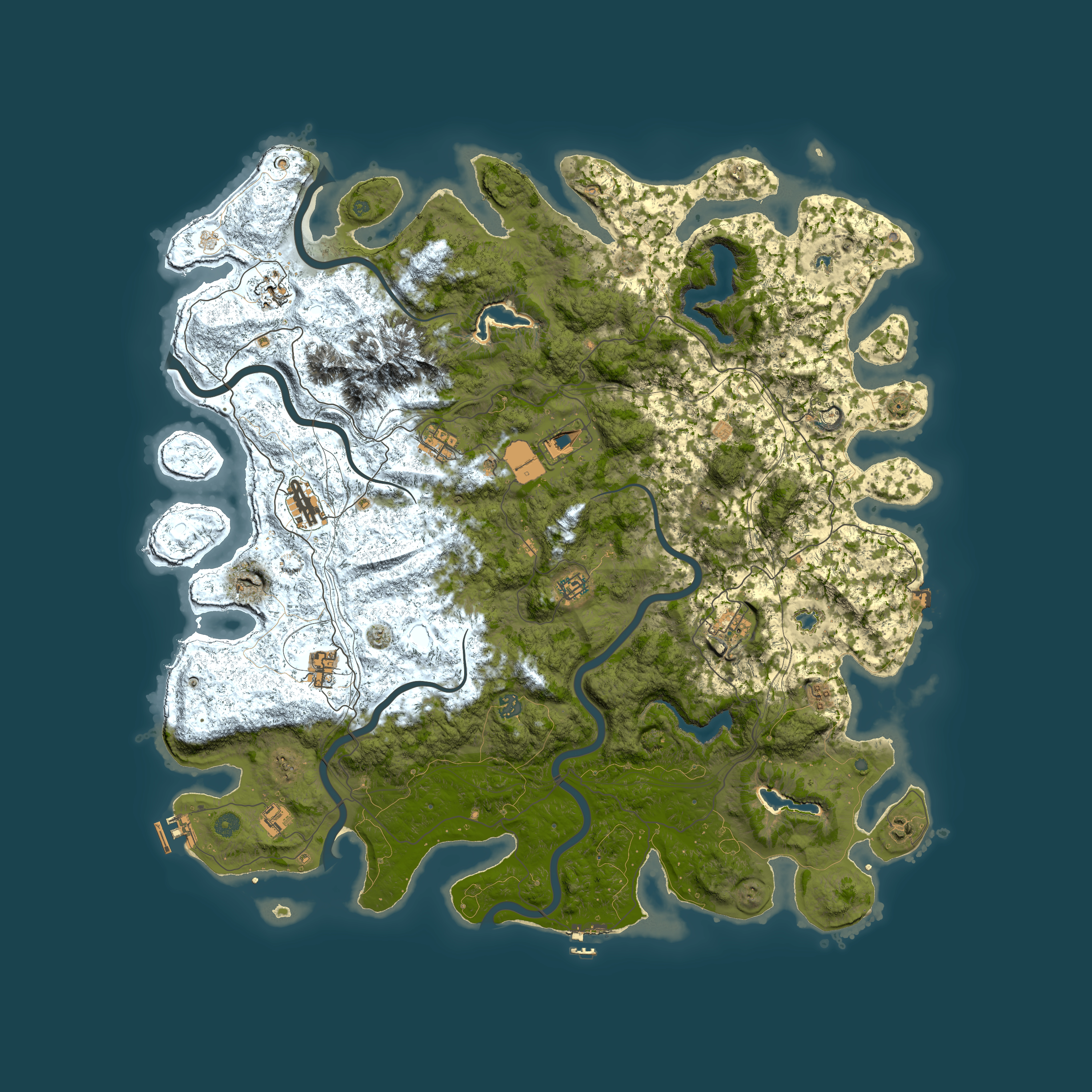 Full top-down render of Rust map seed 398157675, 5350x5350m