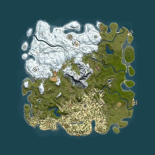 Rust map seed 1352137177, 5750x5750m top-down preview