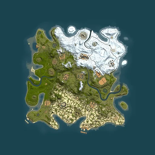 Rust map seed 1308923614, 3900x3900m top-down preview