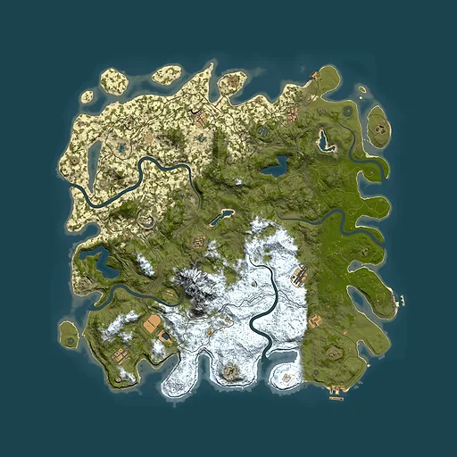 Rust map seed 526552467, 5300x5300m top-down preview