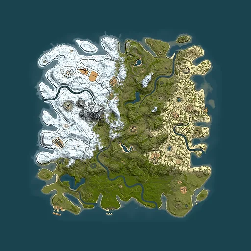 Rust map seed 688395199, 5150x5150m top-down preview