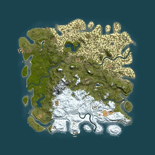 Rust map seed 1588353487, 5450x5450m top-down preview