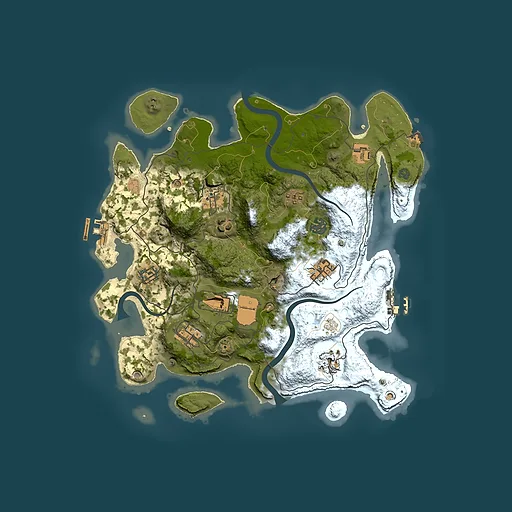 Rust map seed 335479550, 3500x3500m top-down preview