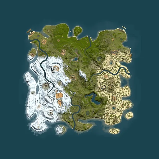 Rust map seed 228000852, 4550x4550m top-down preview
