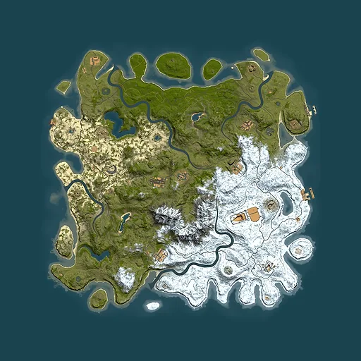Rust map seed 371015005, 5300x5300m top-down preview