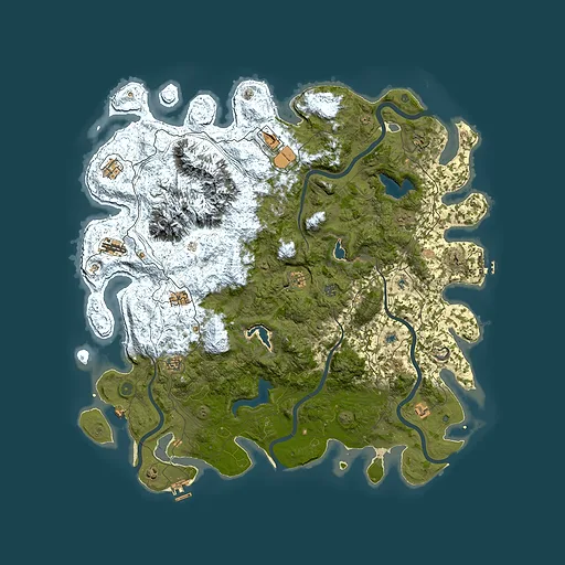 Rust map seed 431532693, 5400x5400m top-down preview
