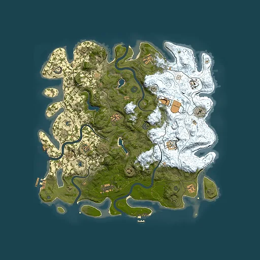 Rust map seed 585656998, 4500x4500m top-down preview