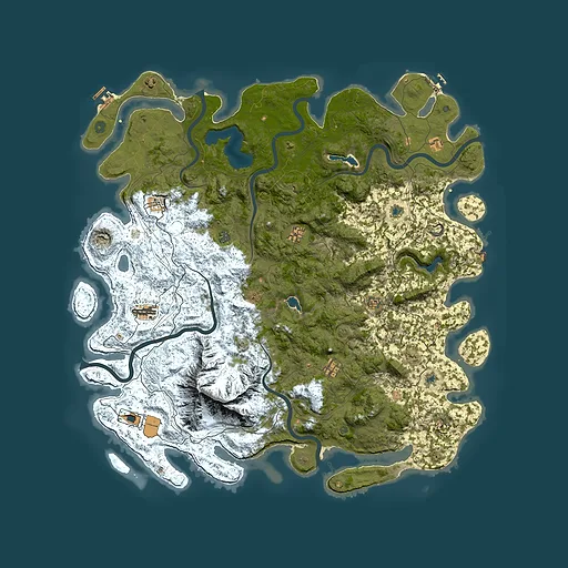 Rust map seed 1050595235, 5700x5700m top-down preview