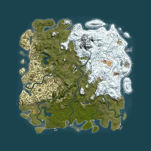Rust map seed 1313143400, 6000x6000m top-down preview